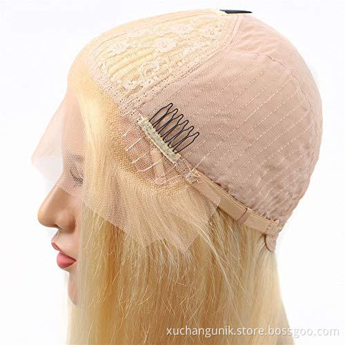 Uniky 10 Inch 12 Inch Short Bob Cut 1b 613 Blonde HD Swiss Lace Frontal Wig Real Mink Peruvian Human Virgin Hair Wig Bob Style